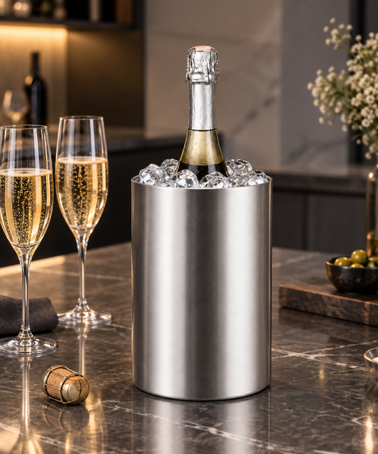 Seau à Vin en acier Prestige & Elégant